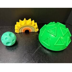 TOGU Senso Balance Hedgehog Geo; Nuby Soft Silicone Stackable Sun & sensory ball